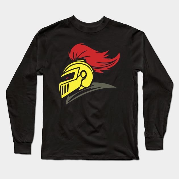 Knight helmet Long Sleeve T-Shirt by Right-Fit27